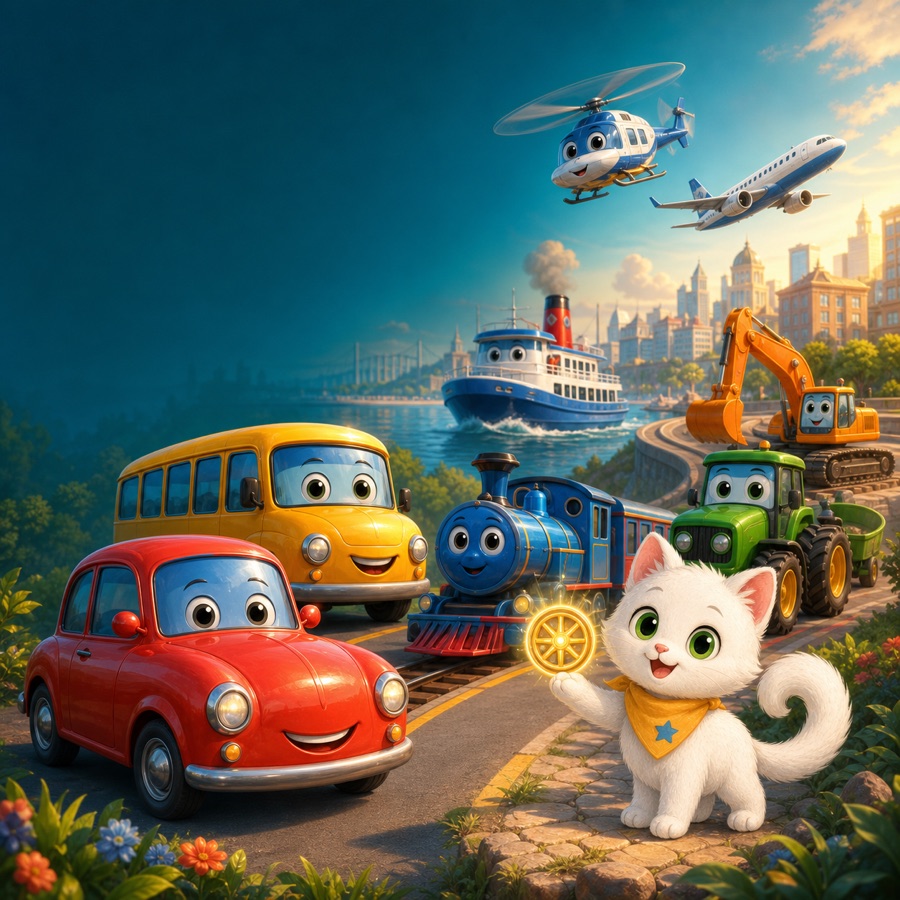 Illustration for The Wonderful World of Vehicles